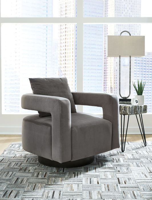 Alcoma - Otter - Swivel Accent Chair