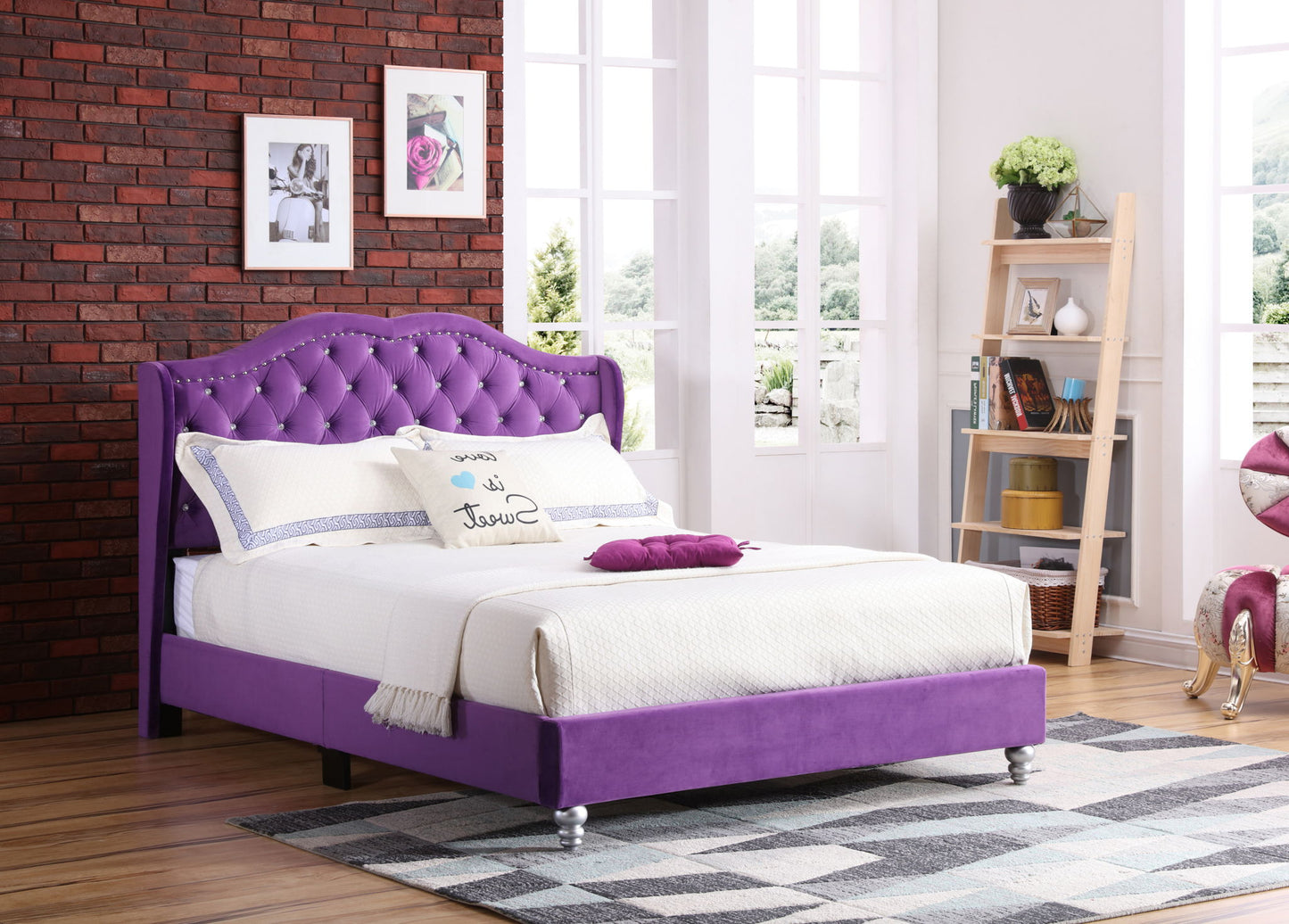 Glory Furniture - Joy - Upholstered Bed