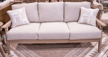 Grover Beach - Sofa With Cushion - Driftwood