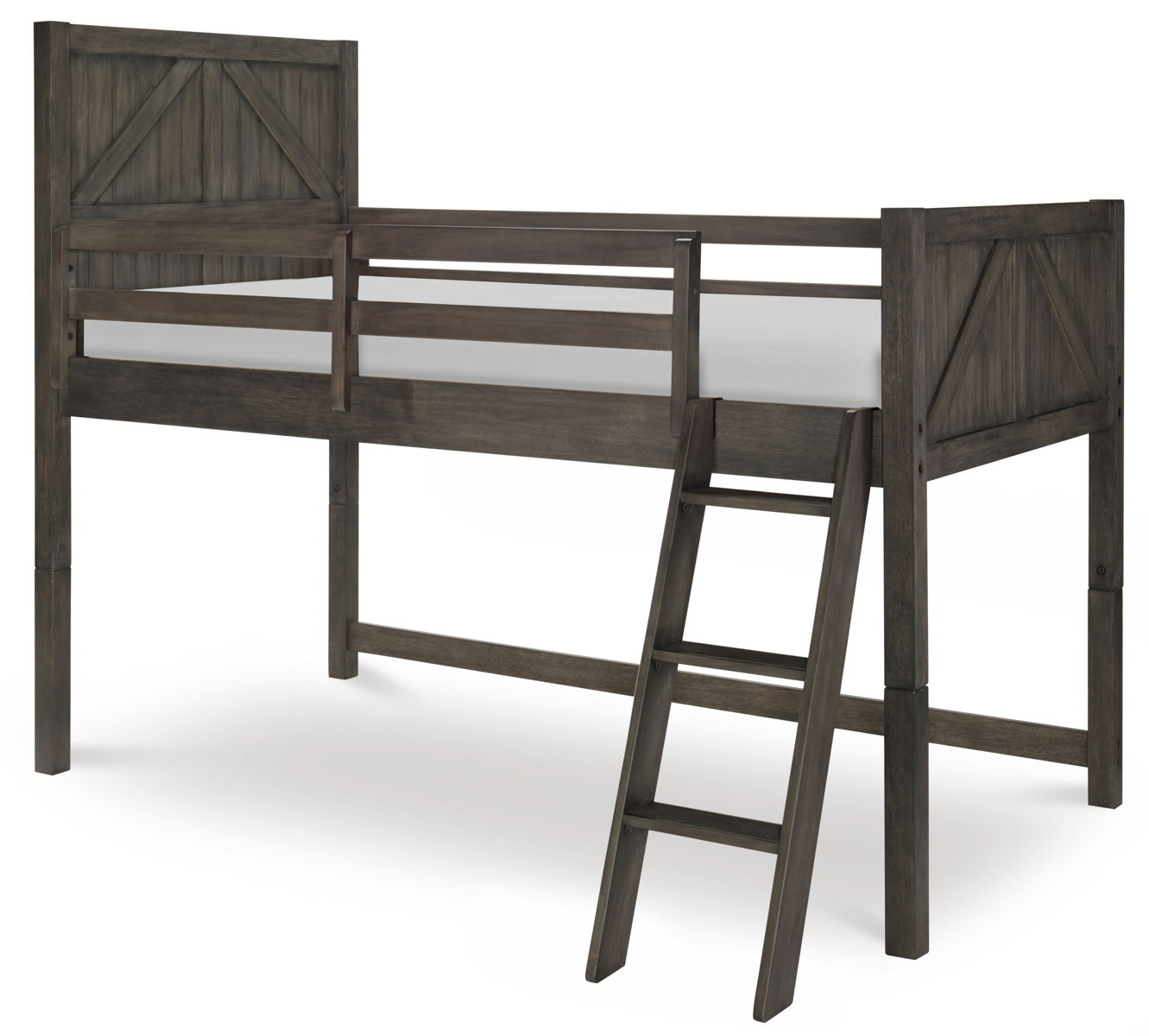 Bunkhouse - Twin Complete Mid Loft - Dark Brown