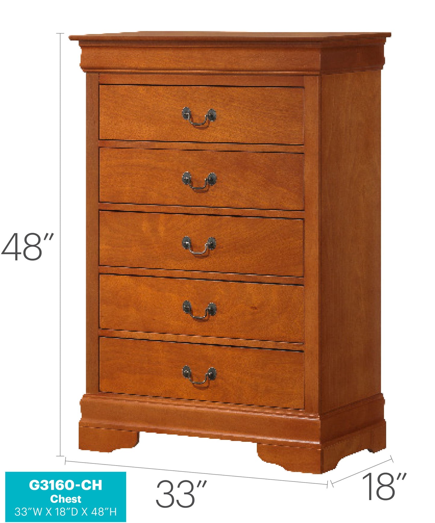 Glory Furniture - Louis Phillipe - Accent Chest