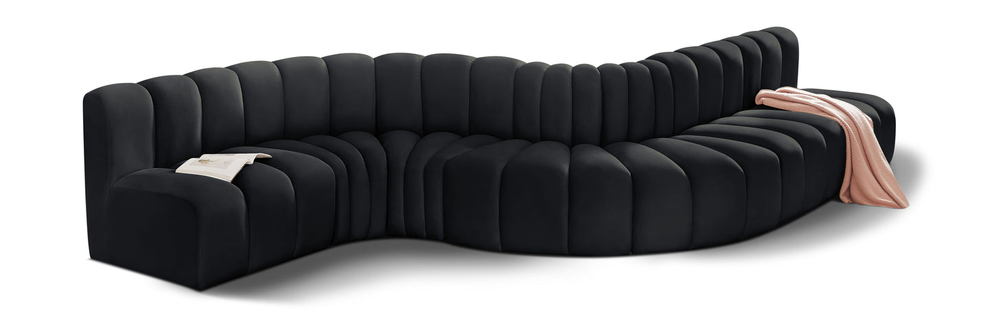 Arc - Velvet 7 Piece Modular Sofa