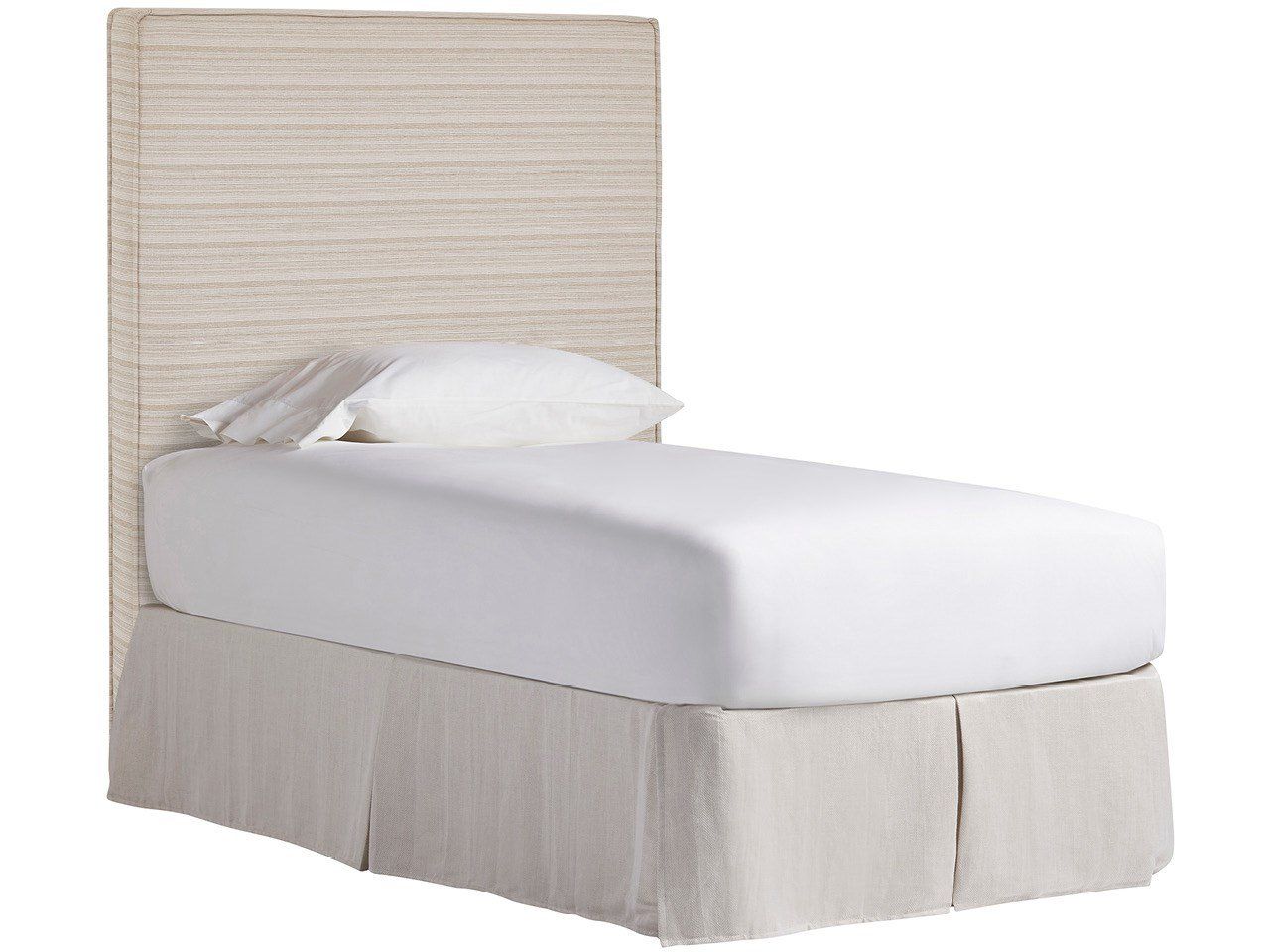 Drift - Upholstered Twin Headboard - Beige / Gray