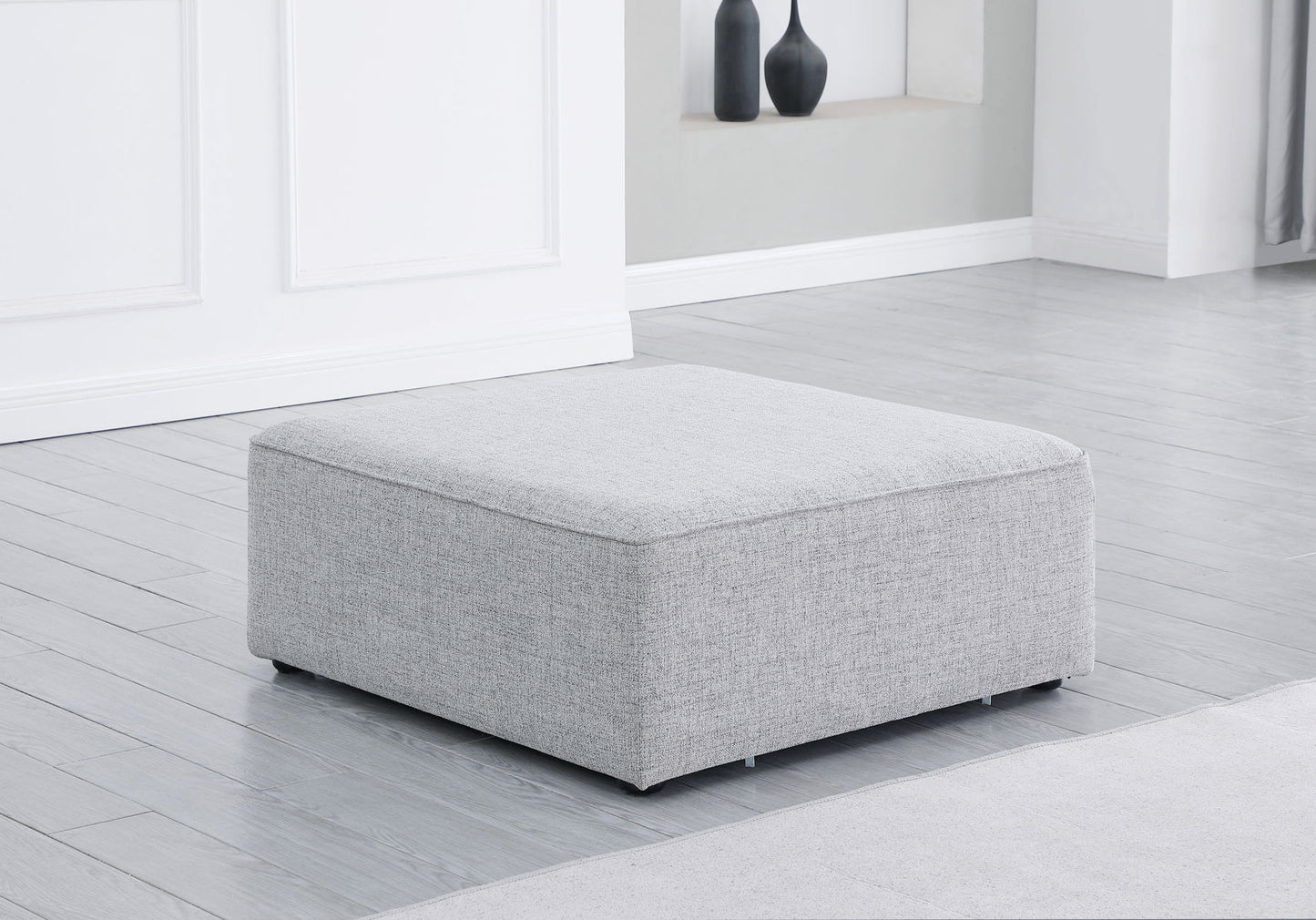Cube - Linen Ottoman