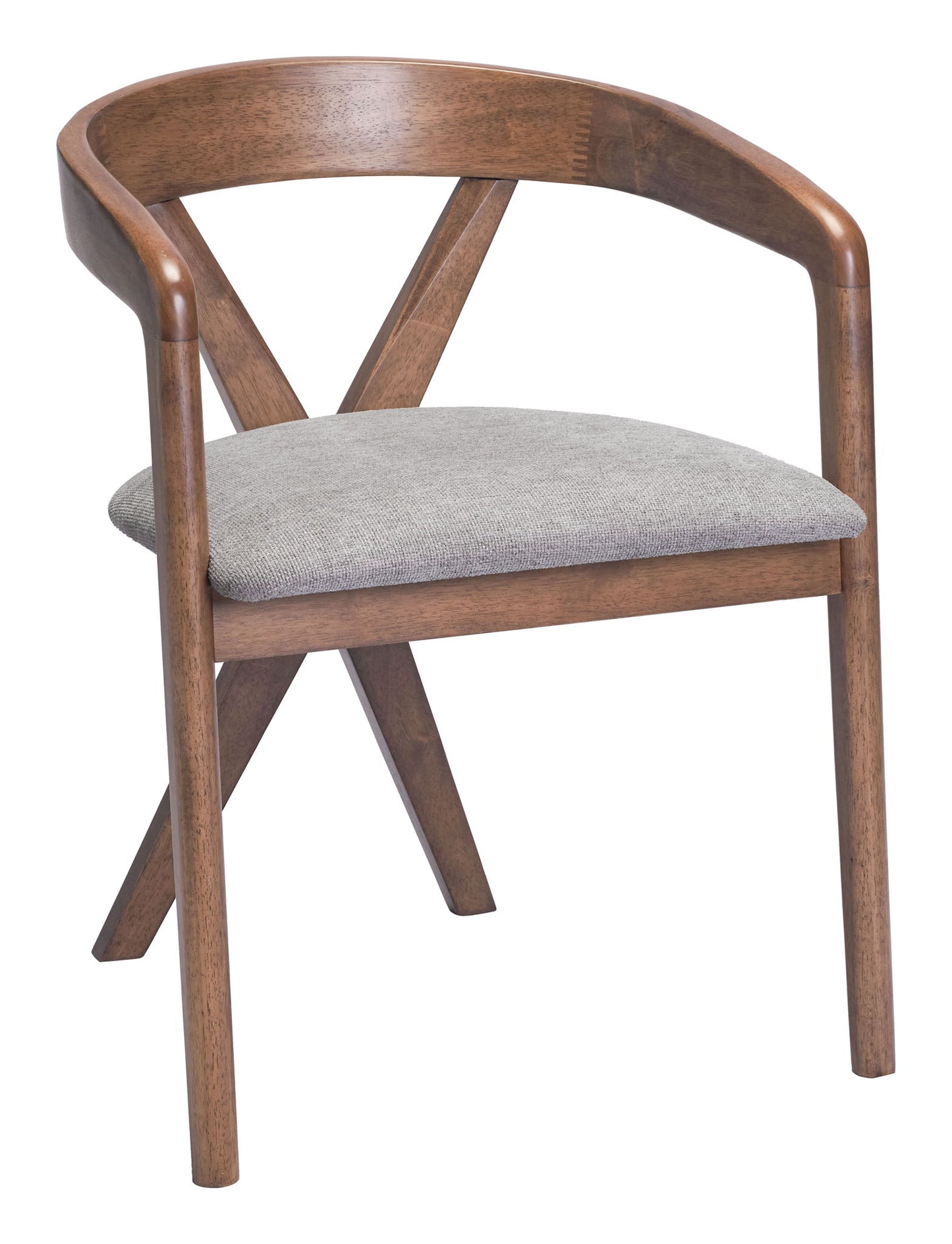 Cairo - Dining Chair - Dove Gray & Walnut