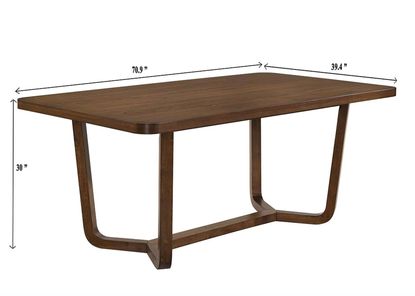Salerno - Dining Table - Brown