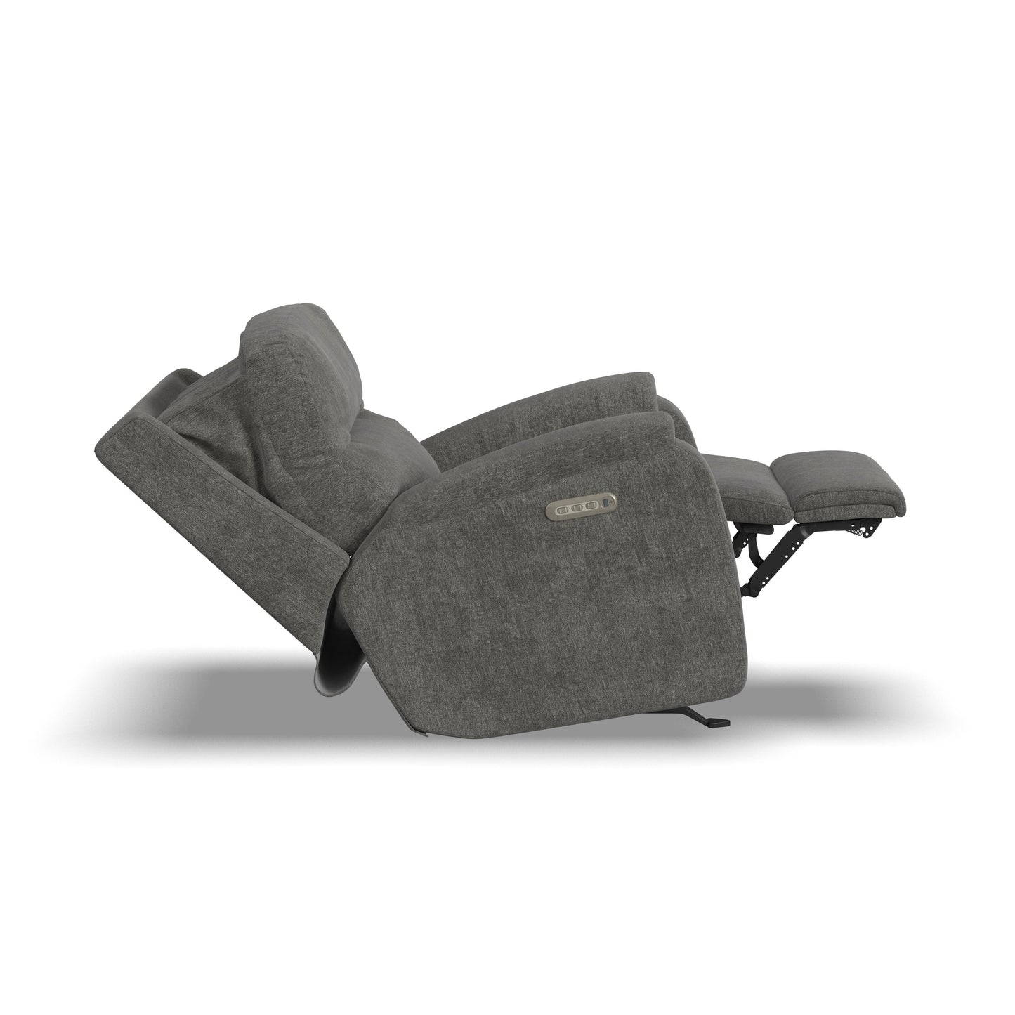 Penn - Fabric Power Rocking Recliner With Power Headrest & Lumbar