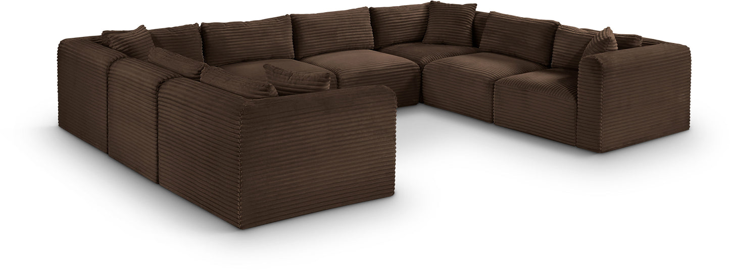 Shaggy - 8 Piece Modular U-Shaped Sectional