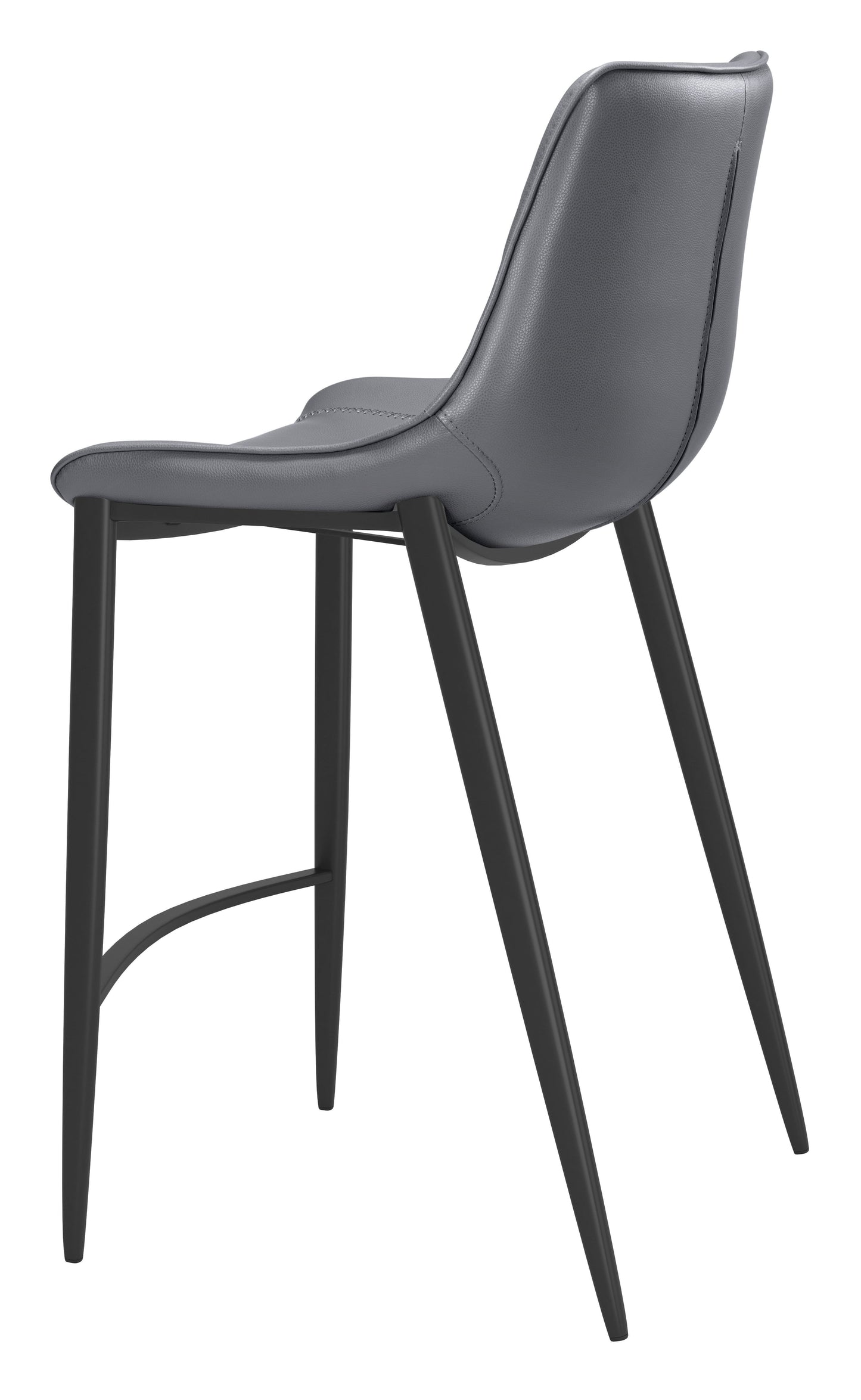 Magnus - Counter Chair (Set of 2) - Dark Gray / Black