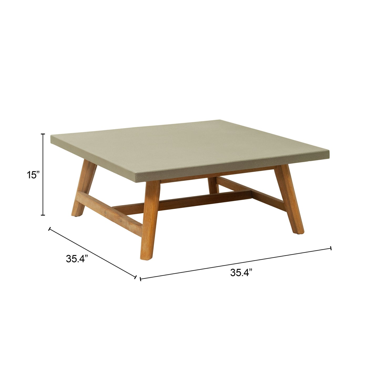 Kert - Outdoor Coffee Table - Gray