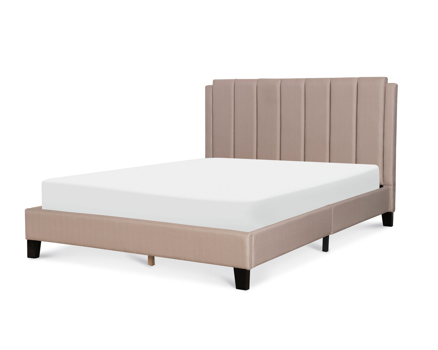 Sawyer - Vertically Channeled Platform Bed