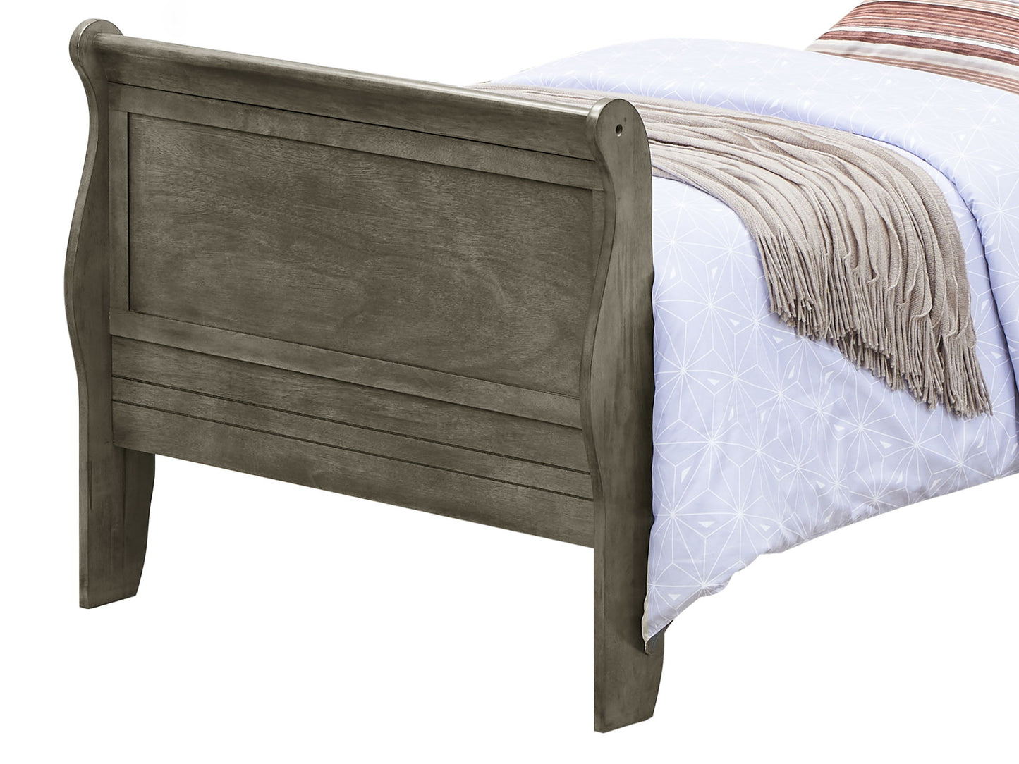 Glory Furniture - Louis Phillipe - Sleigh Bed