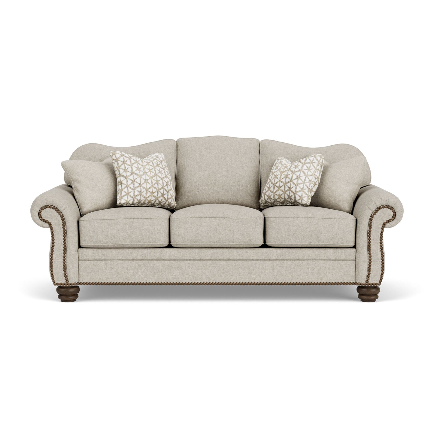 Bexley - Fabric Sofa, Nailhead Trim