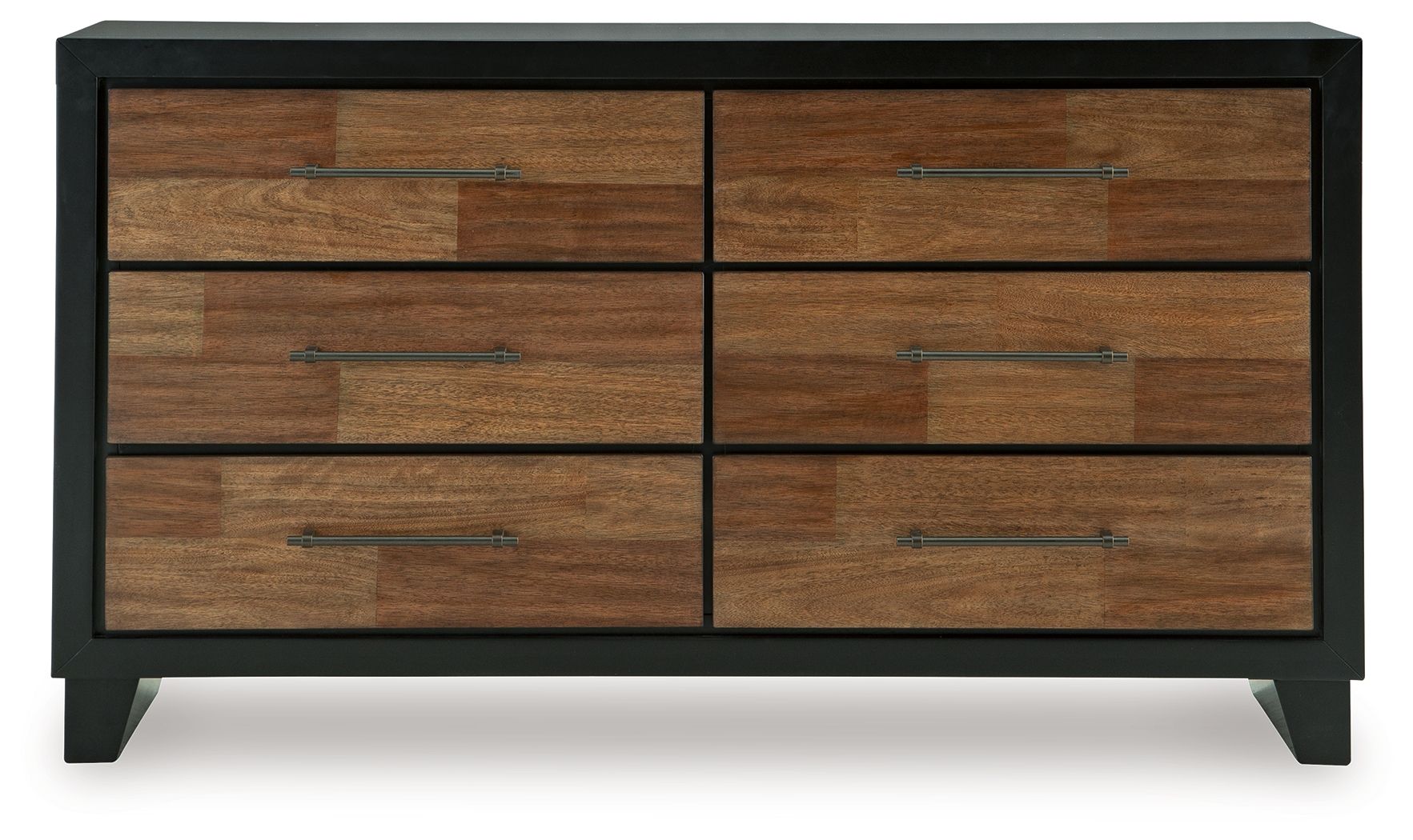 black dresser with wood drawers Kraeburn - Dresser