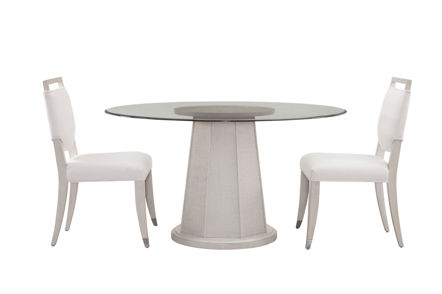 Korey - Round Dining Table - White
