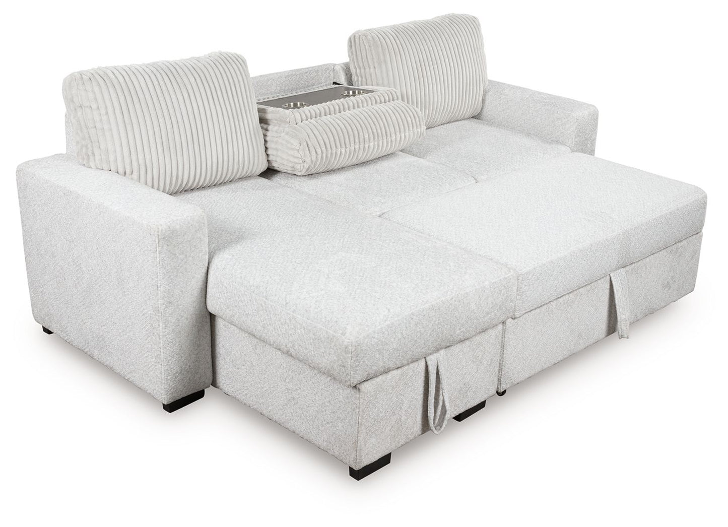 Wohlen - 2-Piece Sectional With Pop Up Sleeper And LAF Corner Chaise - Alloy