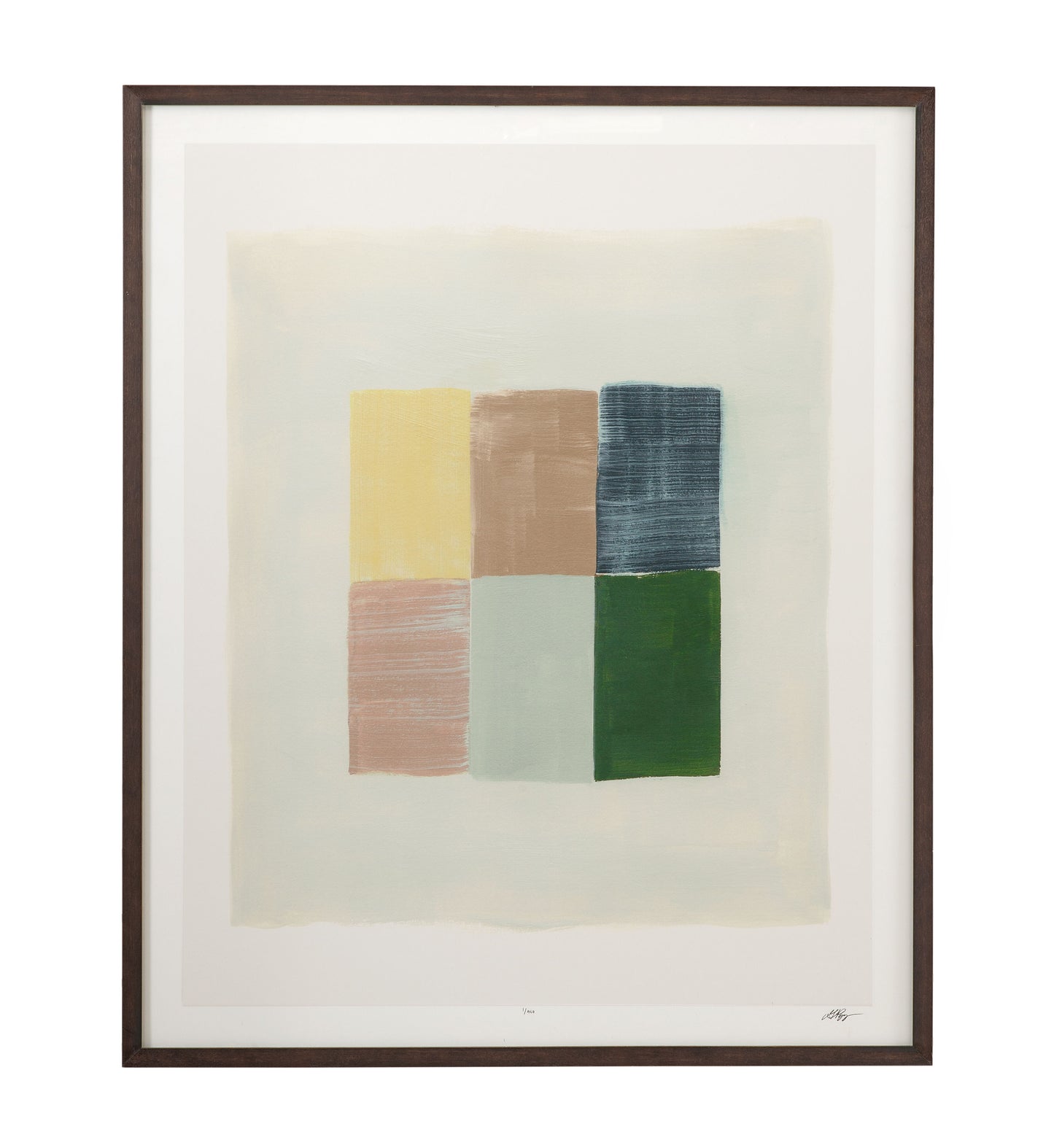 Sunny Patchwork II Framed Print - Gray