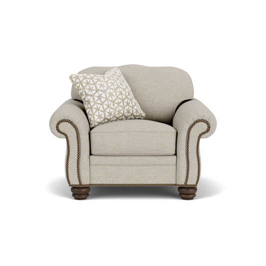 Bexley - Fabric Chair, Nailhead Trim