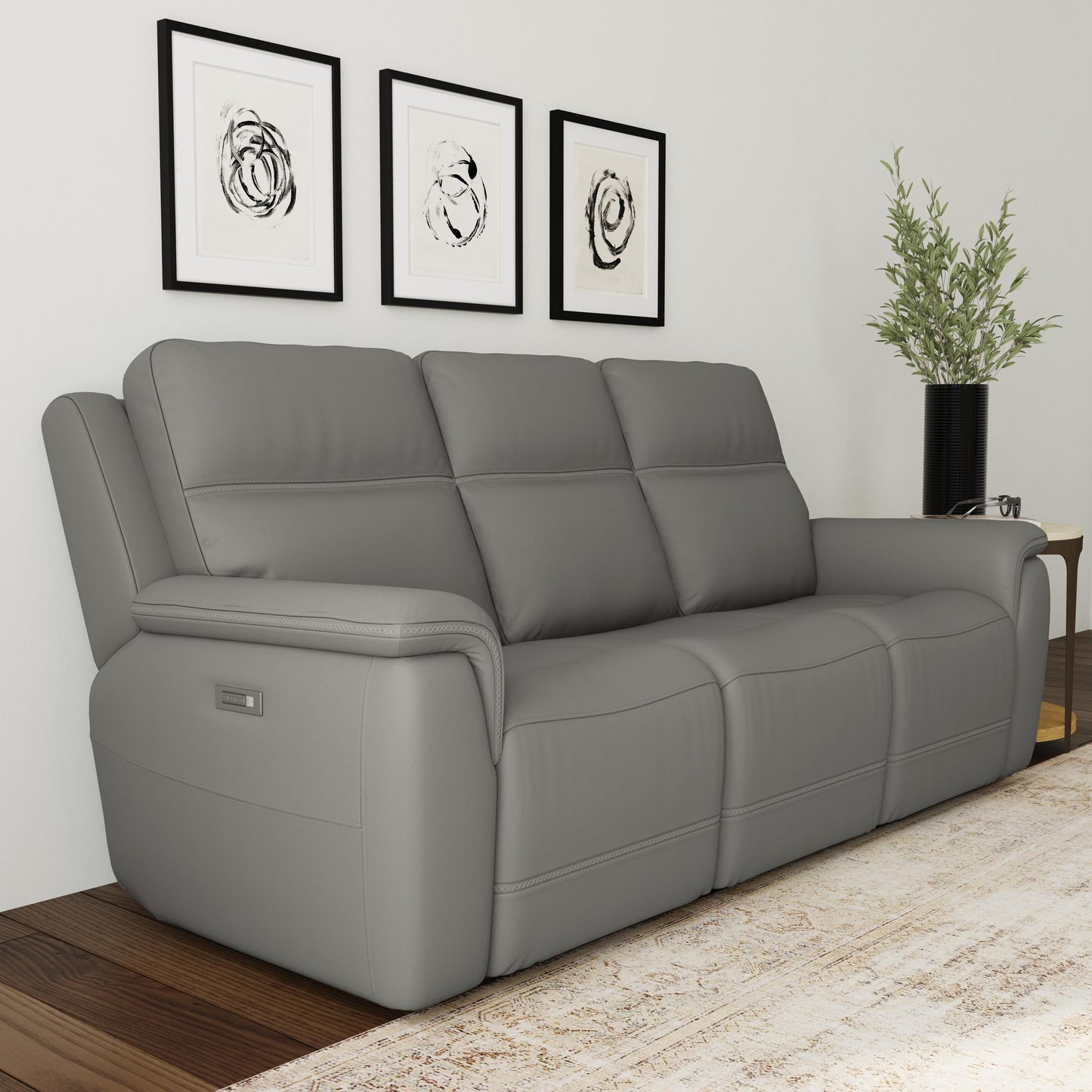 Sawyer - Power Reclining Sofa With Power Headrests & Lumbar