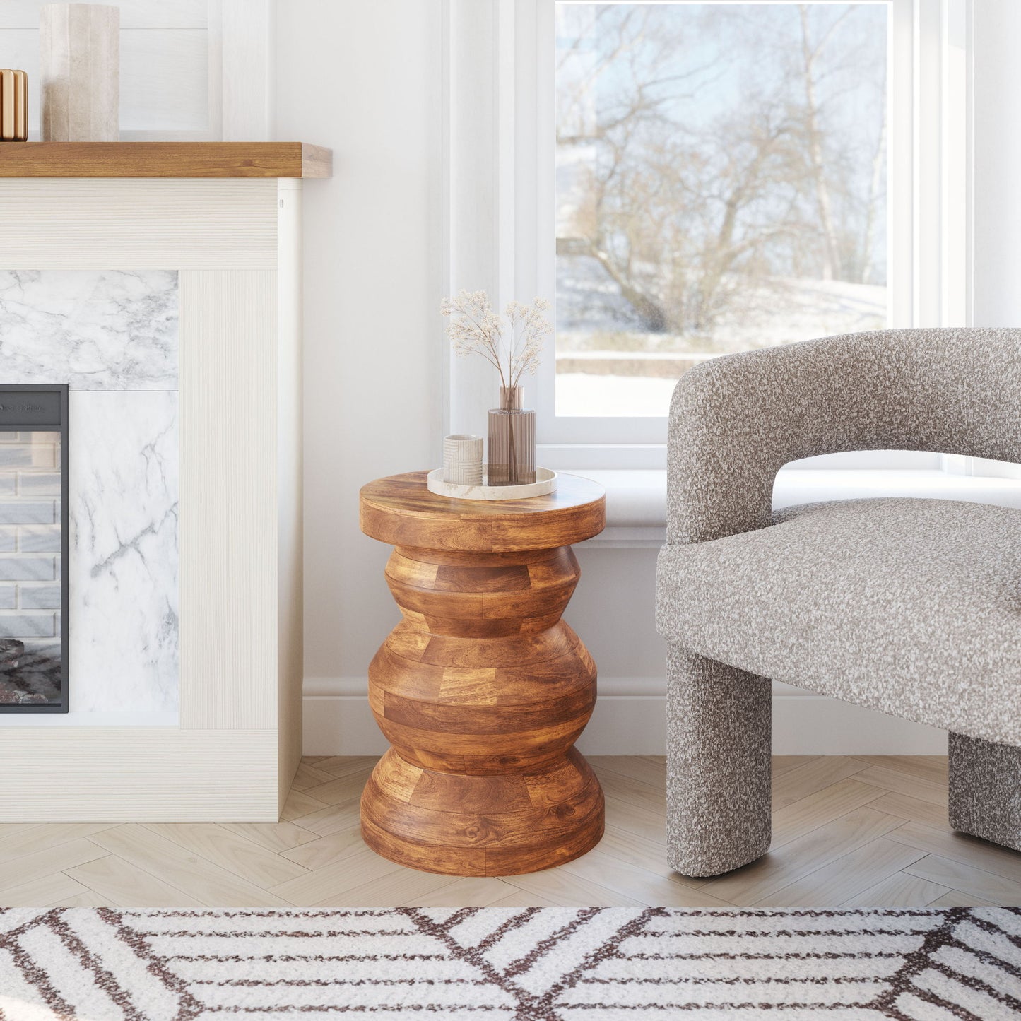 Kerala - Side Table - Brown