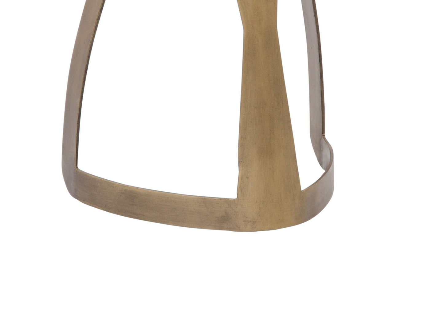 Vaughan - Accent Table - Antique Brass/Black Slate