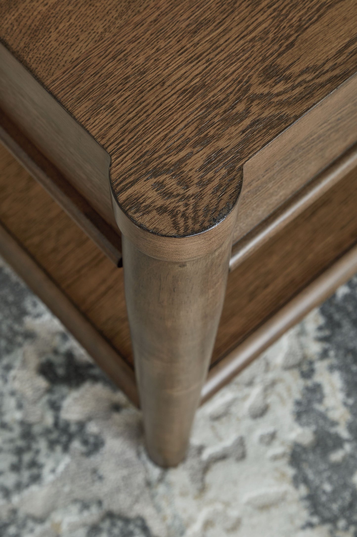 Roanhowe - Brown - Rectangular End Table