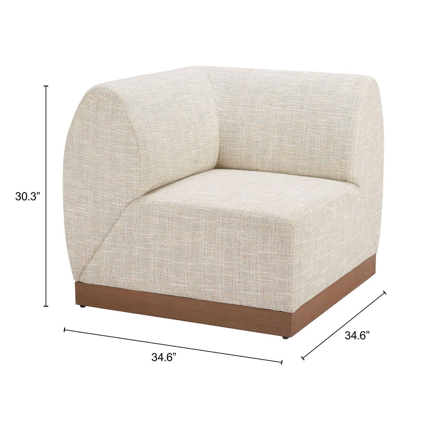 Christy - Corner Chair - Beige