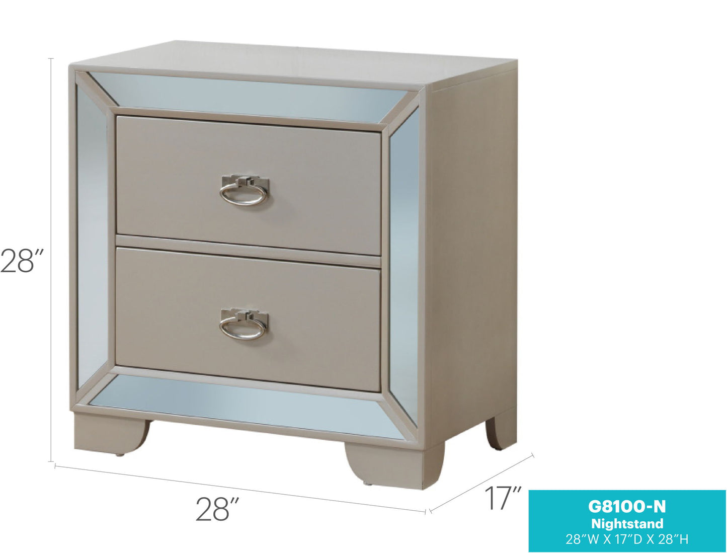 Glory Furniture - Hollywood Hills - Nightstand