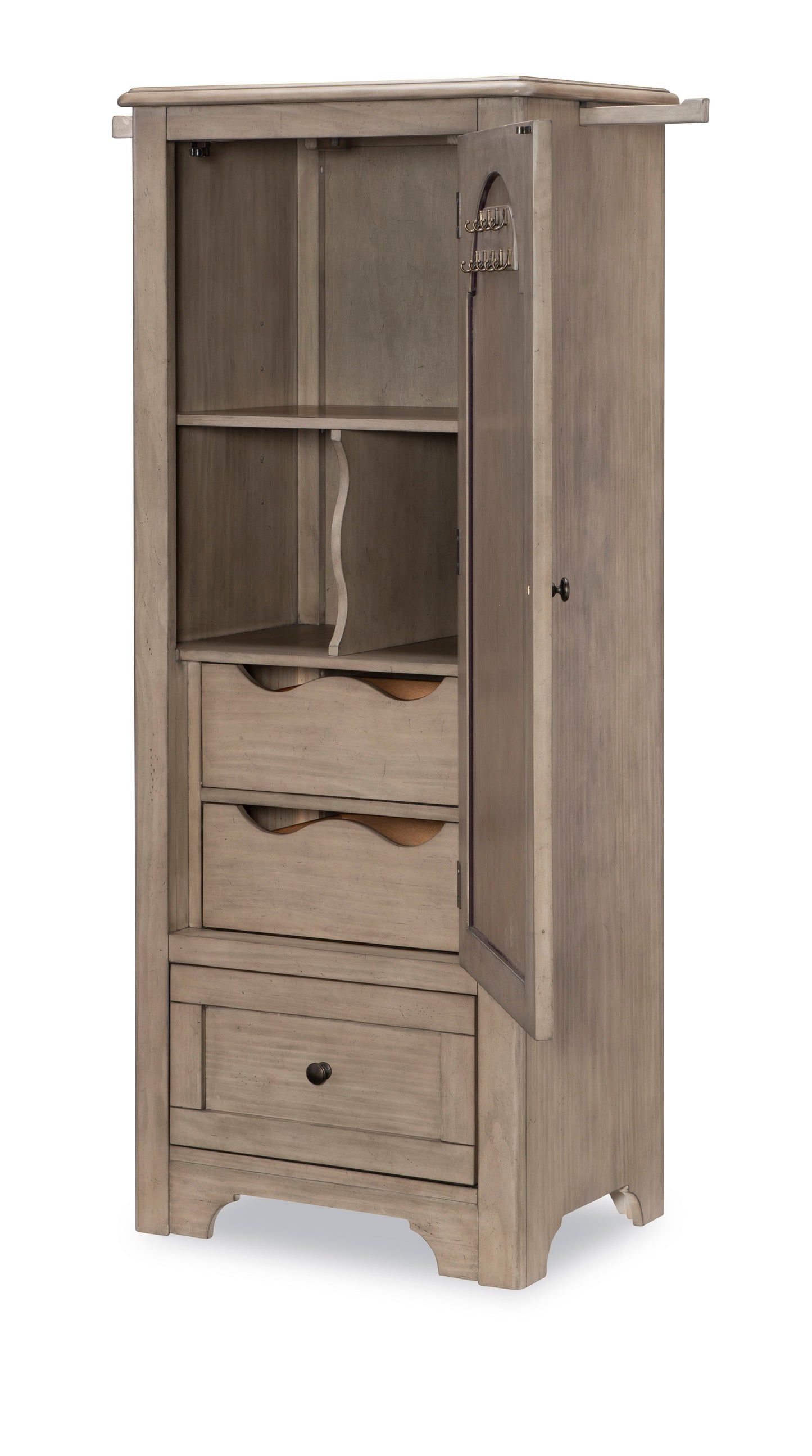 Farm House - Mirrored Door Chest - Light Brown