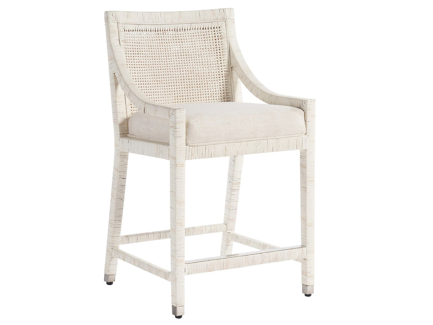 Weekender Coastal Living Home / Longboat - Counter Chair - Pearl Silver