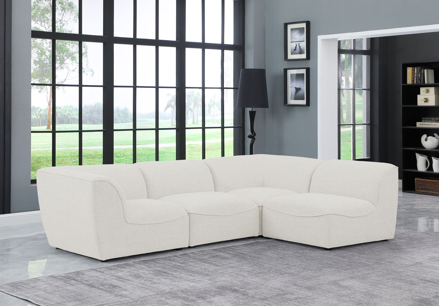 Miramar - Modular Sectional 4 Piece - Cream