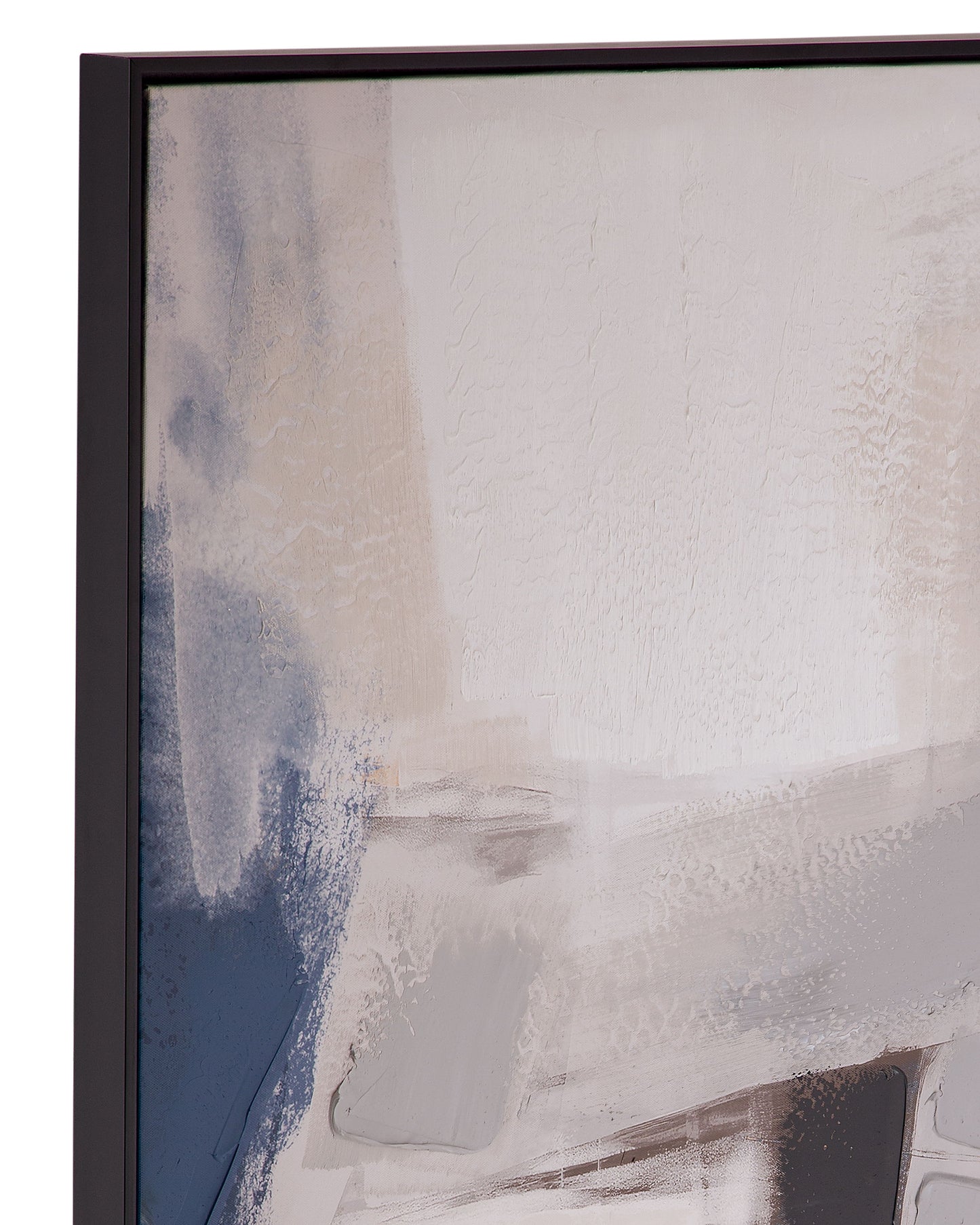 Denisa II Framed Canvas - Beige / Blue