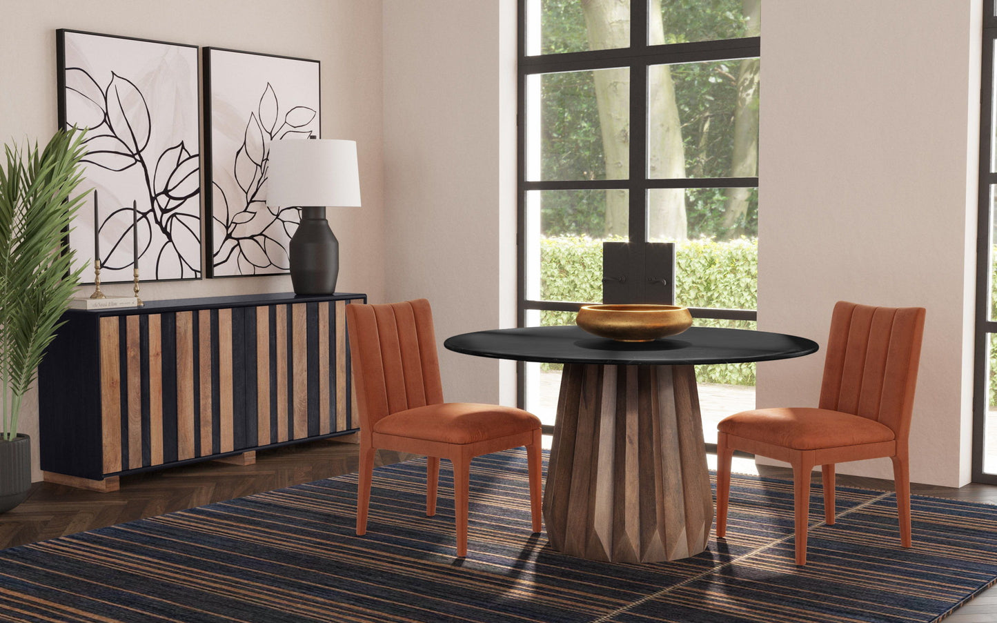 Brianne - Dining Chair (Set of 2) - Rust Orange