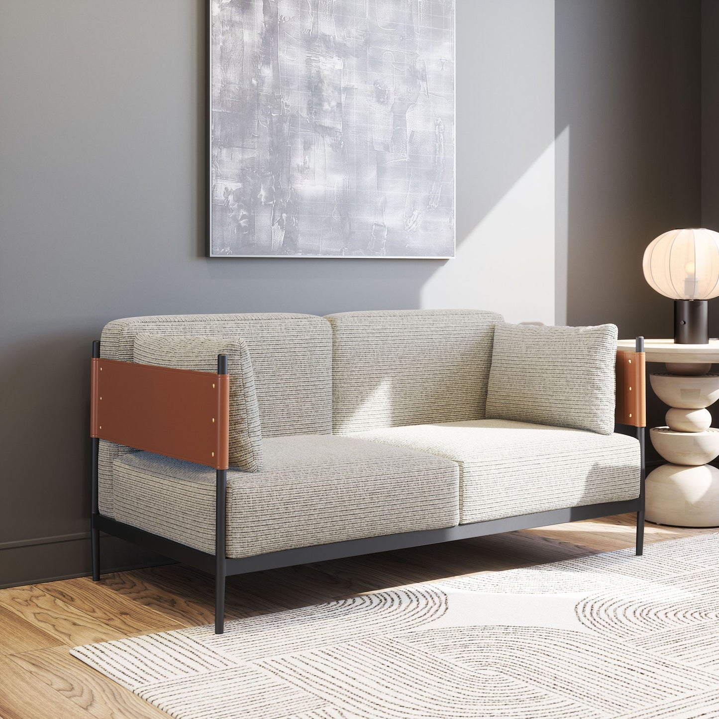 Stirbe - Loveseat - Gray