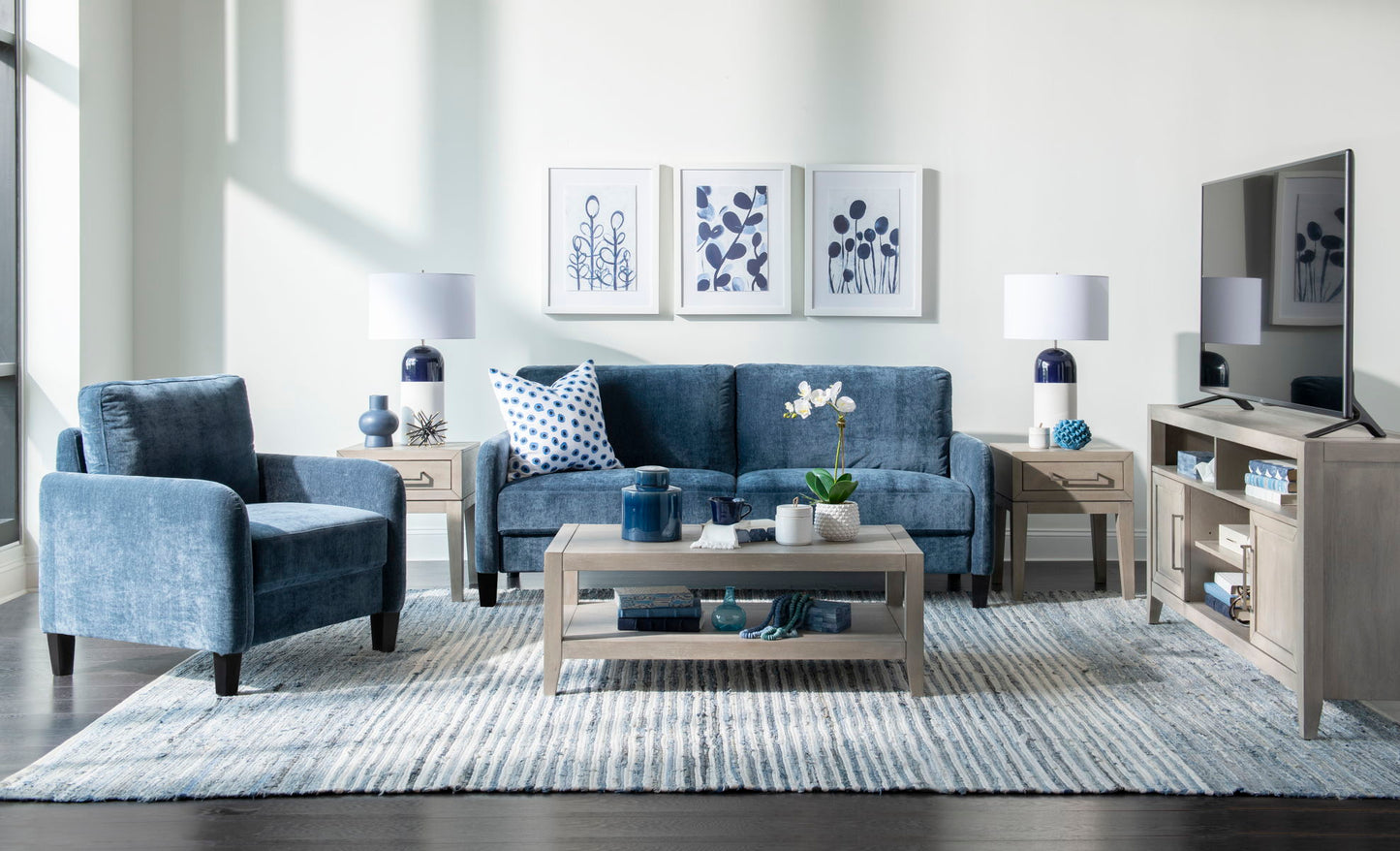 Everly - Sofa - Blue