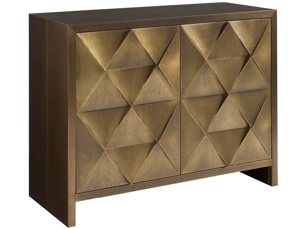 Modern - Origami Hall Chest - Gold