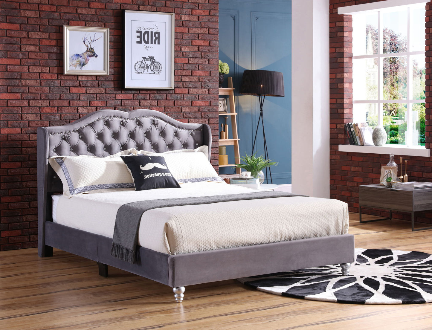 Glory Furniture - Joy - Upholstered Bed