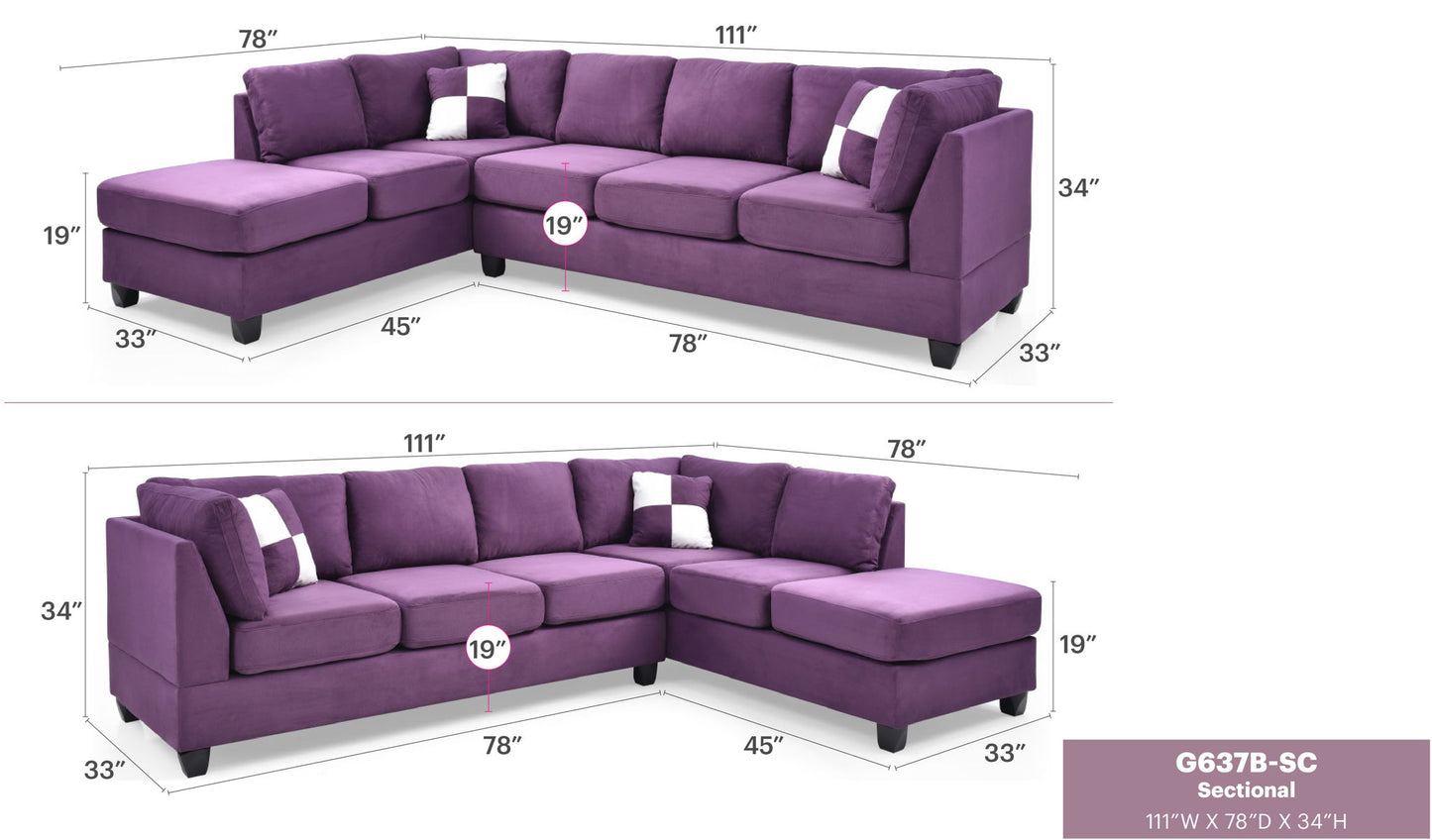 Glory Furniture - Malone - Sectional