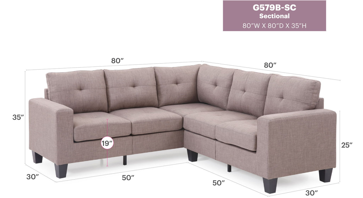 Glory Furniture - Newbury - Sectional