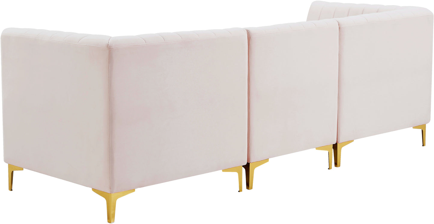 Alina - Modular Sectional - Pink - Fabric