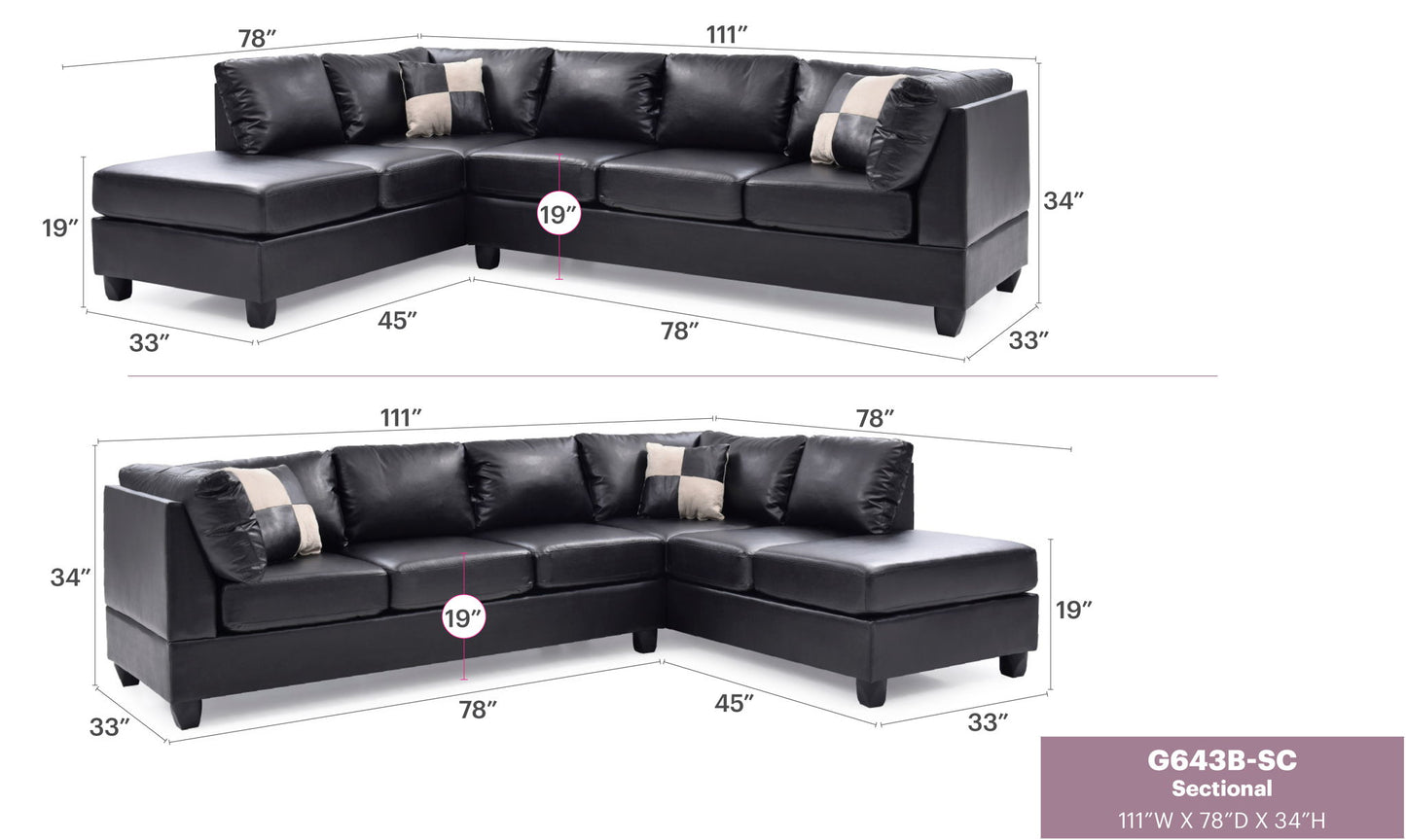 Glory Furniture - Malone - Sectional