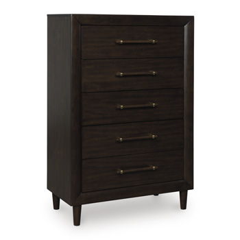 Mallenette - Five Drawer Chest - Merlot