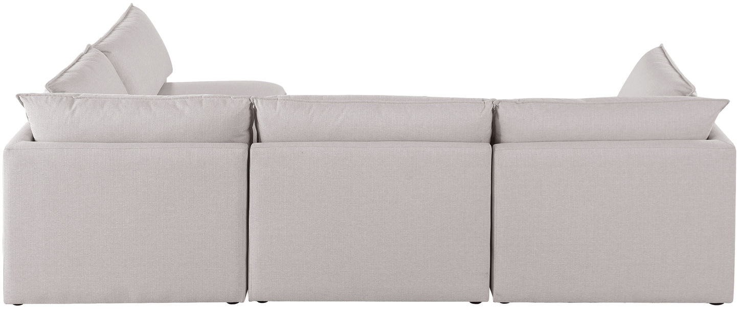 Mackenzie - Modular Sectional 4 Piece - Beige - Fabric