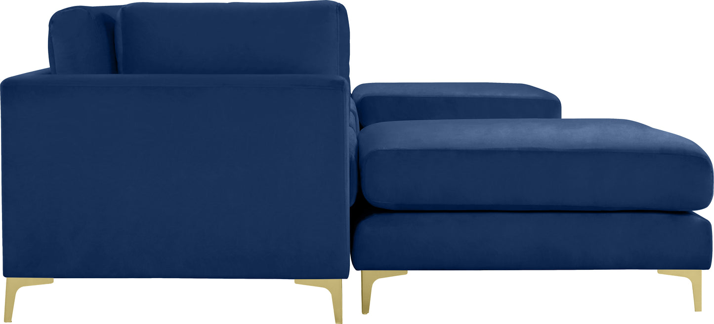 Julia - Modular Sectional 6 Piece - Fabric - Navy