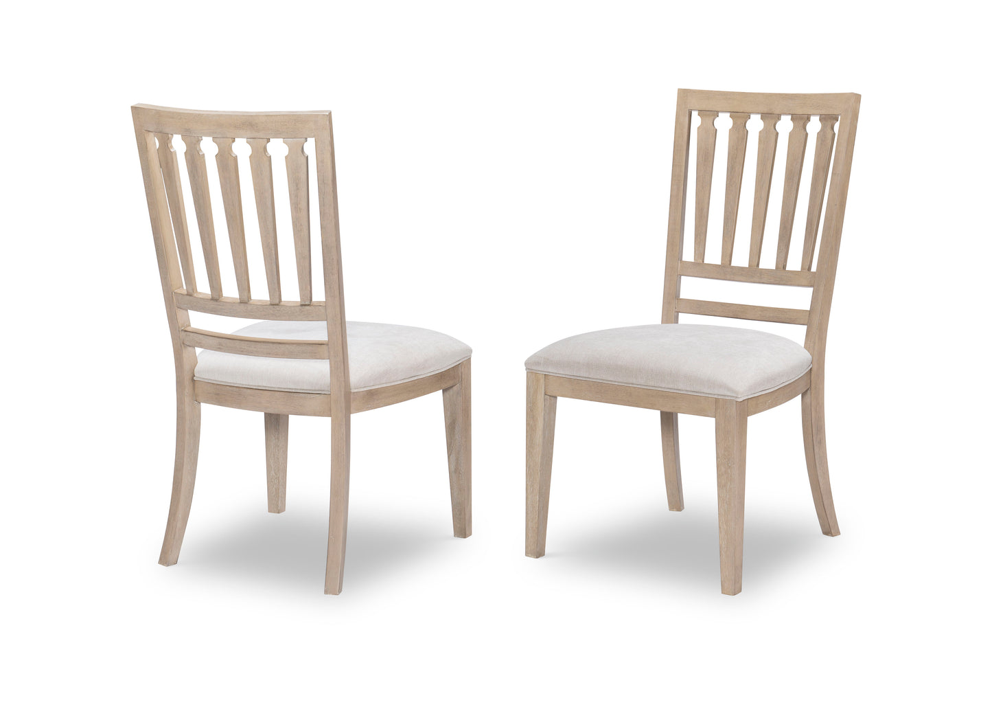 Edgewater - Slat Back Side Chair (Set of 2) - Light Brown