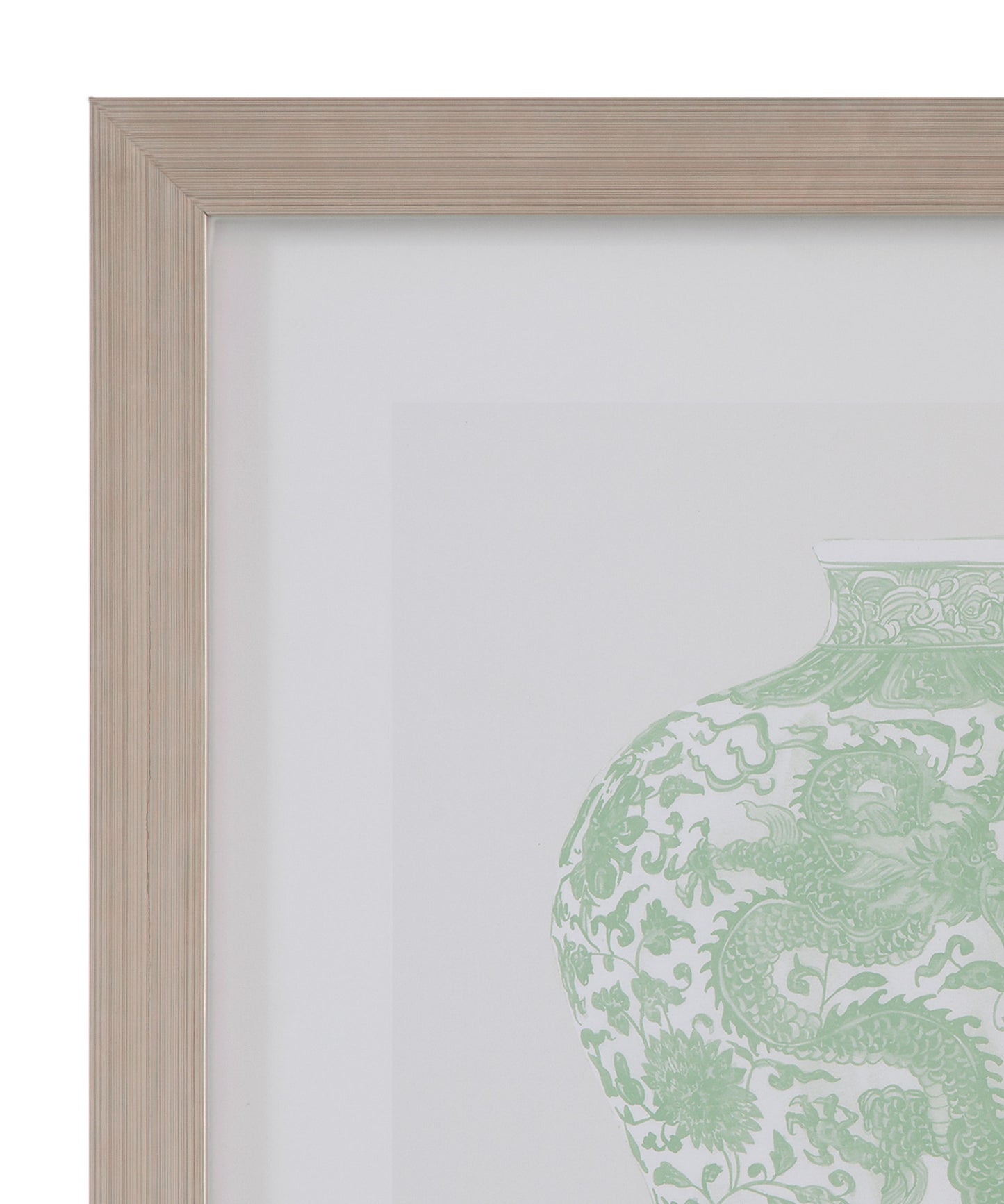 Mint Vases IV Framed Print - Green