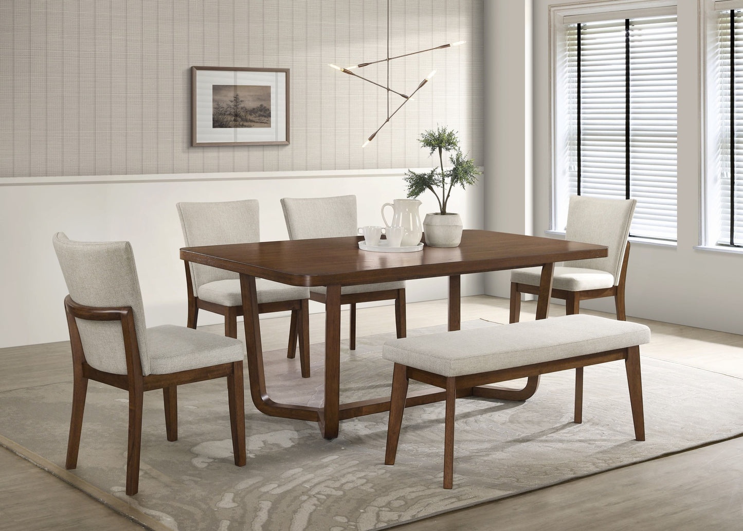 Salerno - Dining Table - Brown