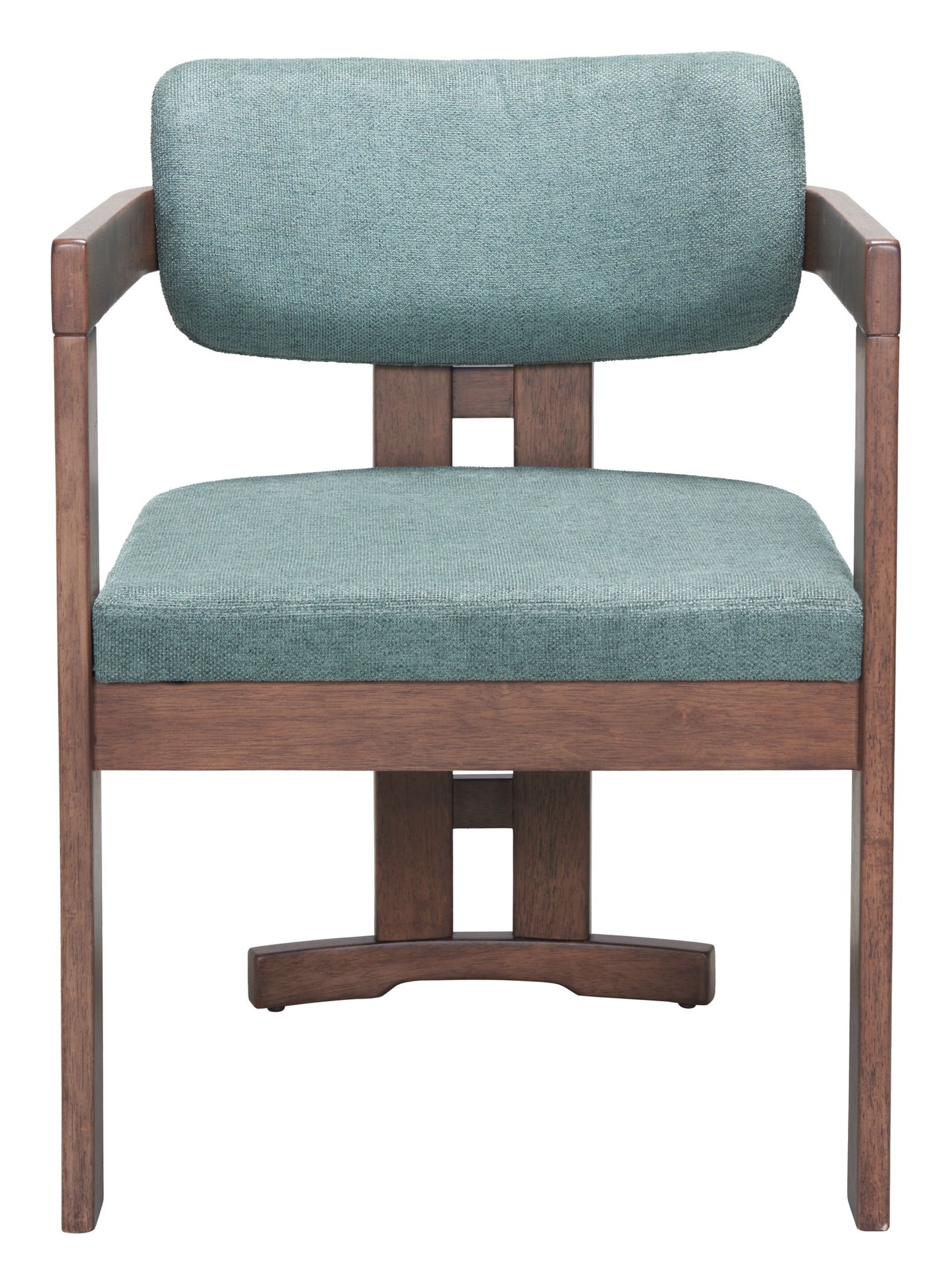 Poly - Dining Chair - Moss Gray & Walnut
