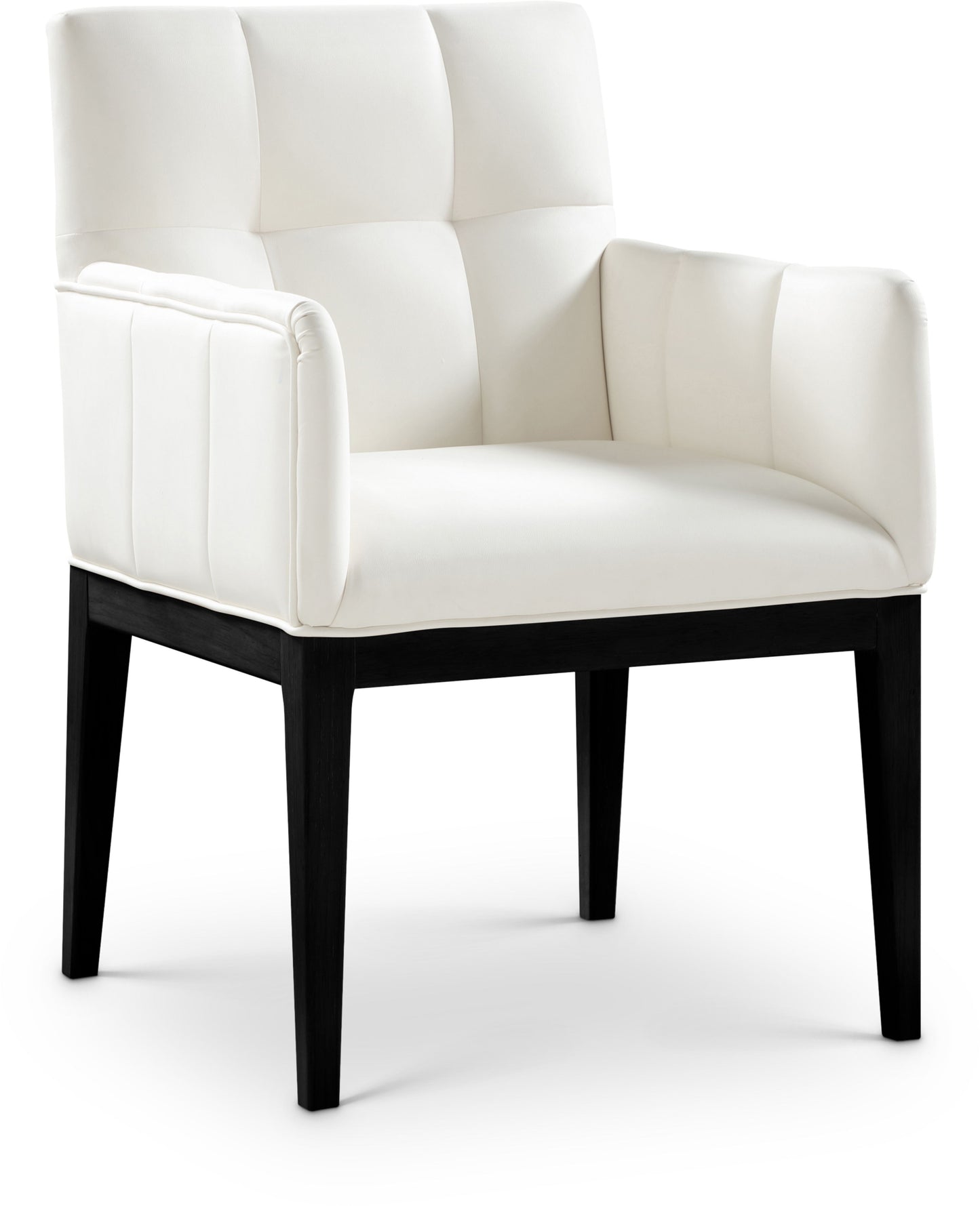 Adrian - Dining Arm Chair (Set of 2) - Black Legs