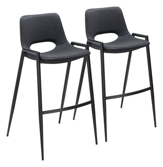 Desi - Bar Chair (Set of 2) - Black
